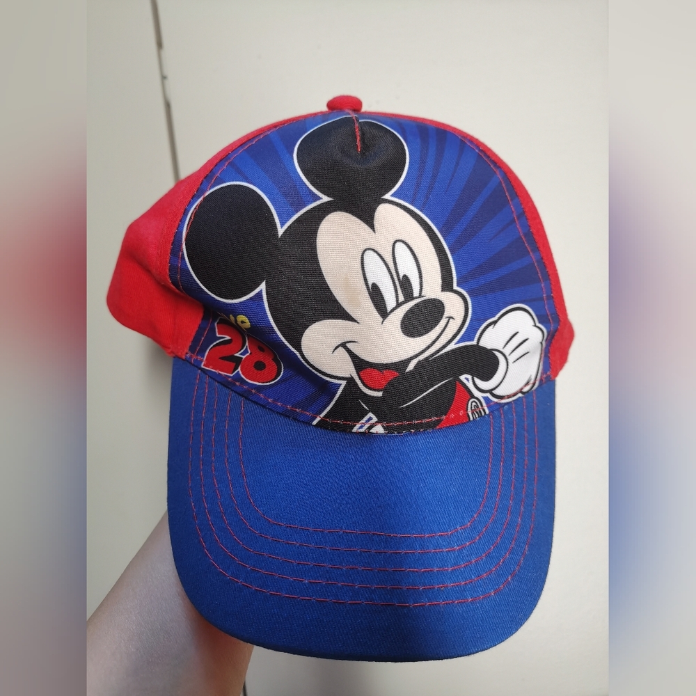 Disney Mickie Mouse Kids MVP 28 Blue Red Baseball Snapback Hat OSFA